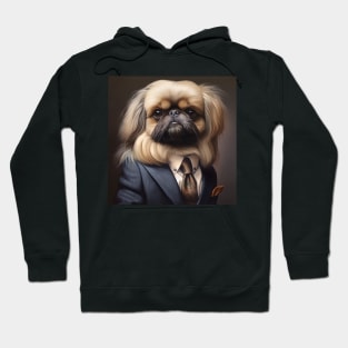 Pekingese Dog in Suit Hoodie